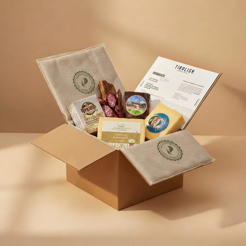 Geschenkbox mit Logo: Firmenpräsent für DE-Kunden - TIROLISH
