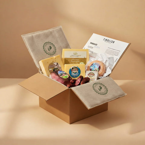 Personalisierte Geschenkbox mit Firmenlogo — Tiroler Feinkost mit Branding - TIROLISH