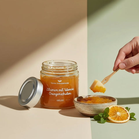 Zitronengelee mit Valencia Orangenschalen - TIROLISH